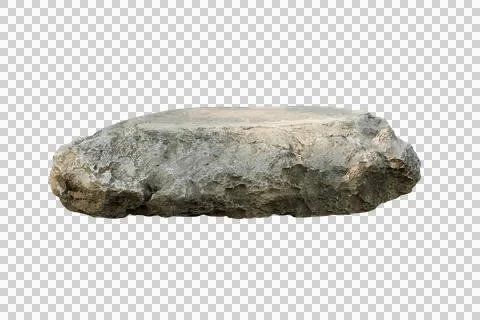 Rock isolated transparency background. Stock Photos
