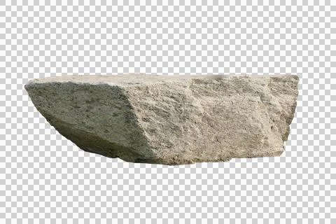 Rock isolated transparency background. Foto stock