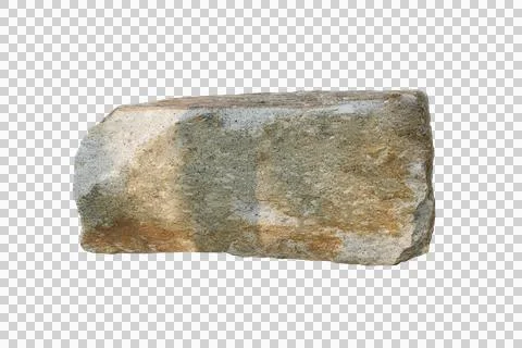 Rock isolated transparency background. Fotos Stock