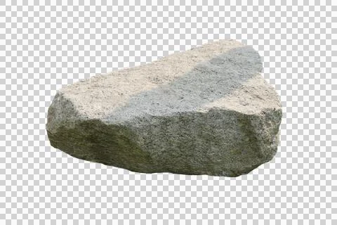 Rock isolated transparency background. Stock Photos