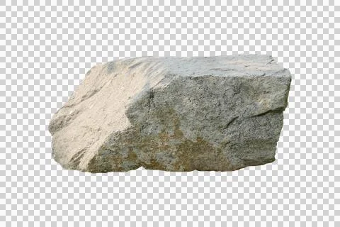Rock isolated transparency background. Stock Photos
