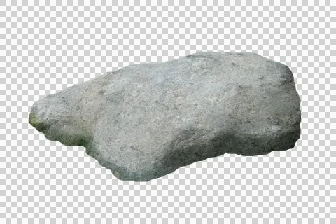 Rock isolated transparency background. Stock Photos