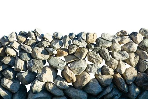 Rock isolated on white background Stock-Fotos