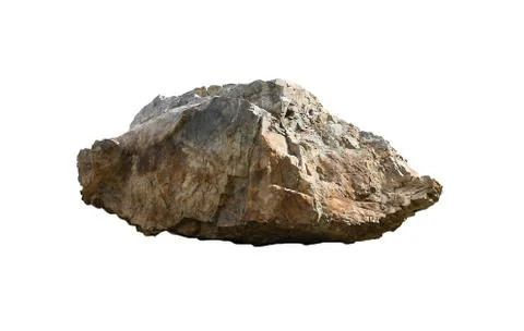 Rock isolated on white background Stock-Fotos