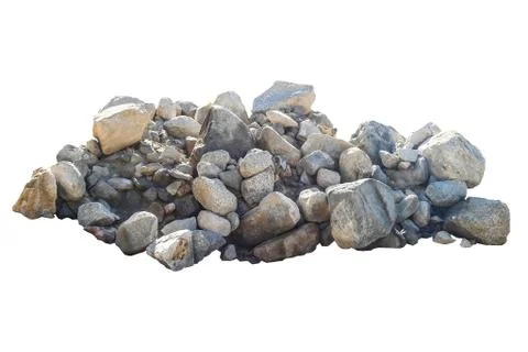 Rock isolated on white background. Stock-Fotos