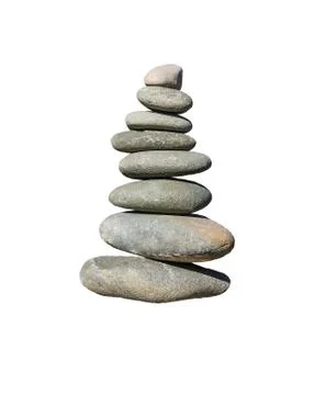 Rock isolated on white background. Stock-Fotos