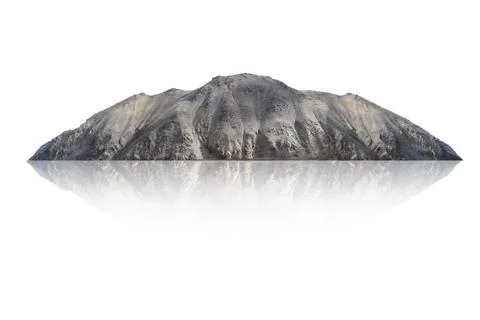 Rock isolated on white background Stock Photos