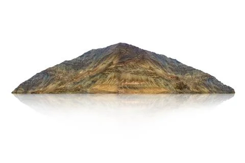 Rock isolated on white background Stock Photos