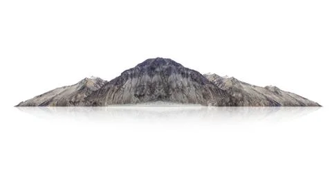 Rock isolated on white background Stock Photos