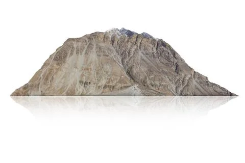 Rock isolated on white background Stock Photos