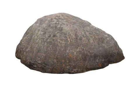 Rock isolated on white background. Stock Photos