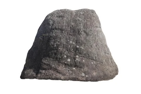 Rock isolated on white background. Stock Photos