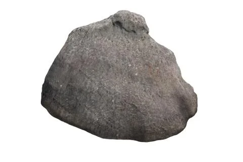 Rock isolated on white background. Stock Photos