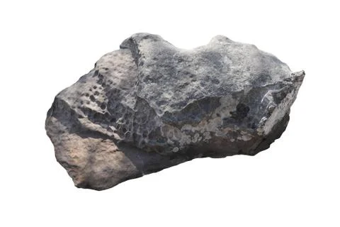 Rock isolated on white background. Stock Photos