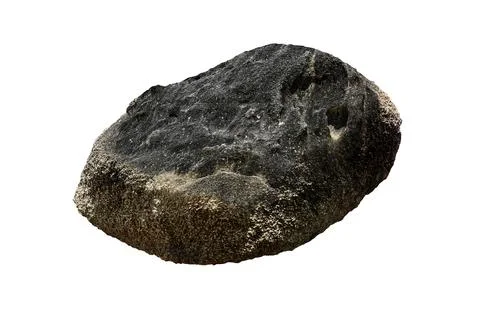 Rock isolated on white background Stock Photos