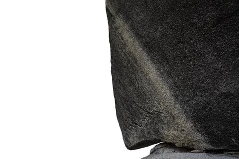 Rock isolated on white background Stock Photos