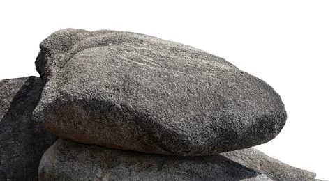 Rock isolated on white background Foto stock