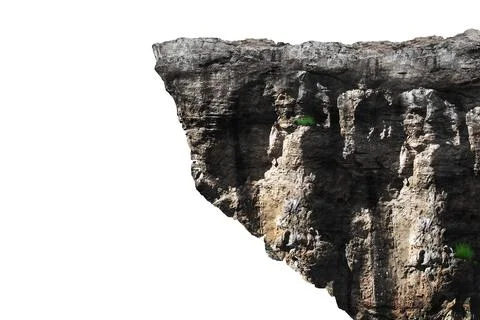 Rock isolated on white background.. Stock Photos