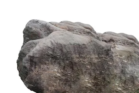 Rock isolated on white background.. Stock Photos
