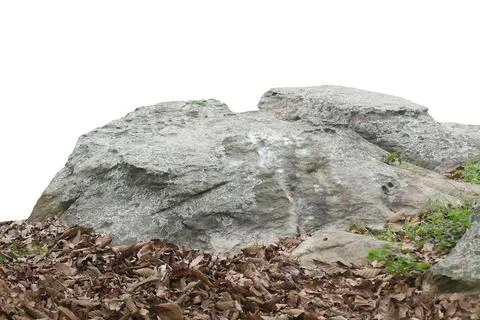Rock isolated on white background.. Stock Photos