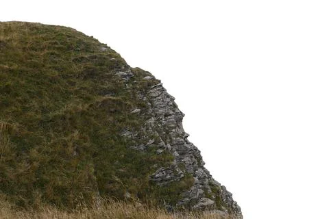 Rock isolated on white background. Stock Photos