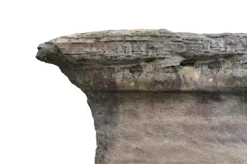 Rock isolated on white background.. Stock Photos