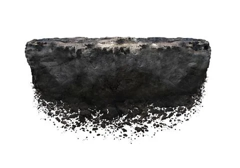 Rock isolated on white background. Stock Photos