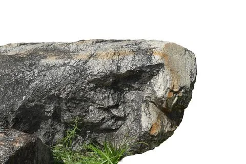 Rock isolated on white background. Foto stock
