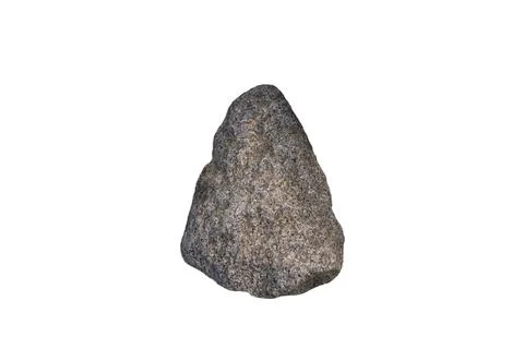 Rock isolated on white background Stock Photos