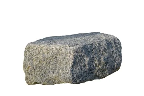 Rock isolated on white background Stock Photos