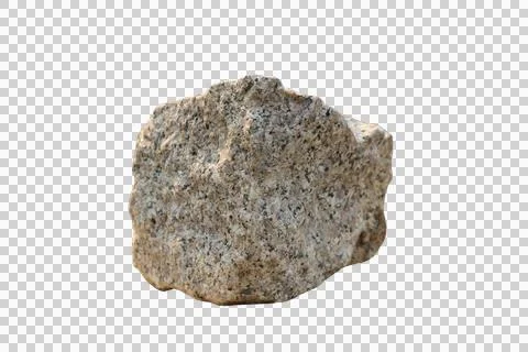 Rock isolated on white background. Stock Photos