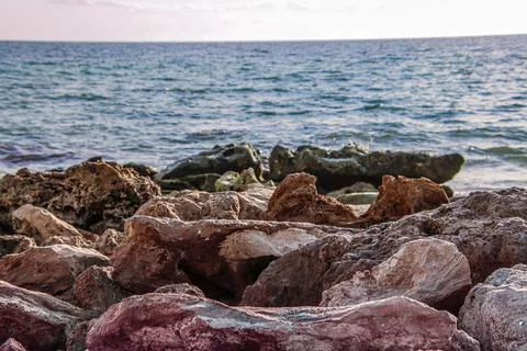 Rock Jetty Foto stock