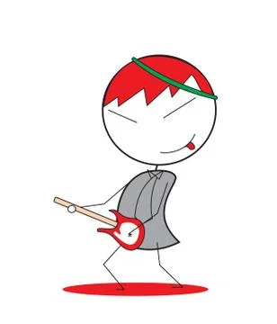 Rock man Stock Illustration