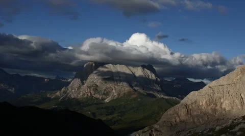 Rock massif cloud timelapse Video stock 1056512