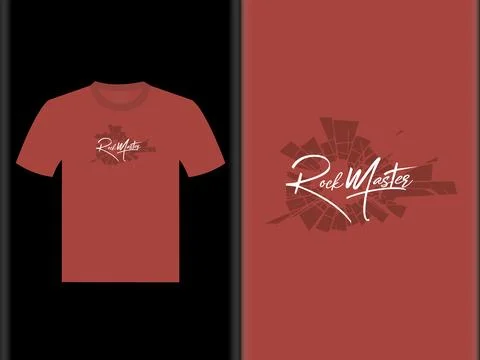 Rock Master Vector T Shirt Design Stock Illustration