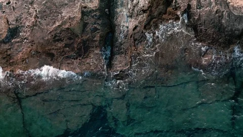 Rock in the middle of the sea Stock Footage 249627824