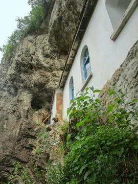 Rock Monastery, Bulgaria. Stock Photos