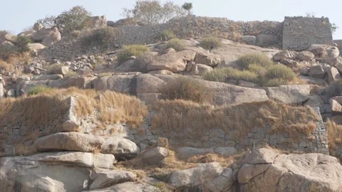 Rock mountain close-up view India, Close shot of rock mountain Stock-Footage 151938517