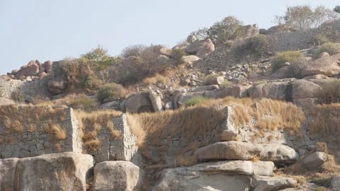 Rock mountain close-up view India, Close shot of rock mountain Stock Footage 151938846