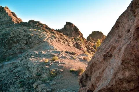 Rock mountain landscape Stock Photos
