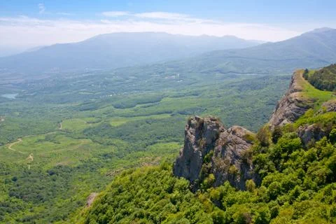 Rock in mountains Stock Photos