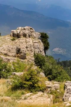 Rock in the mountains. Stock Photos