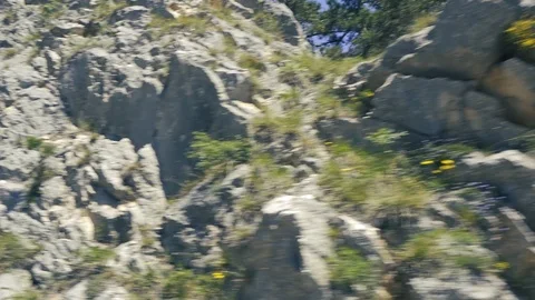 Rock movement close up fast Stock Footage 112777520