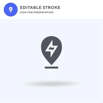 Rock N Roll icon vector, filled flat sign, solid pictogram isolated on white, Illustrazione stock