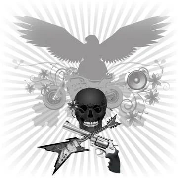 Rock n roll Stock Illustration
