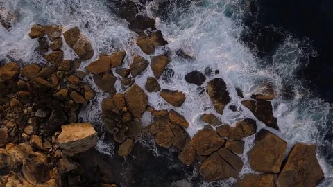 Rock in the Ocean Stock Footage 79908102