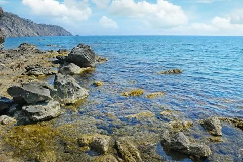 Rock in the ocean Stock Photos