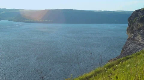 Rock over river Stock Footage 67206074