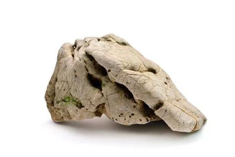 Rock over white Stock Photos