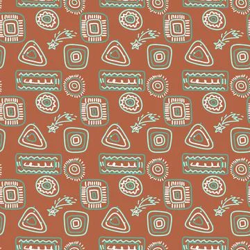 Rock Paintings Stock Illustration